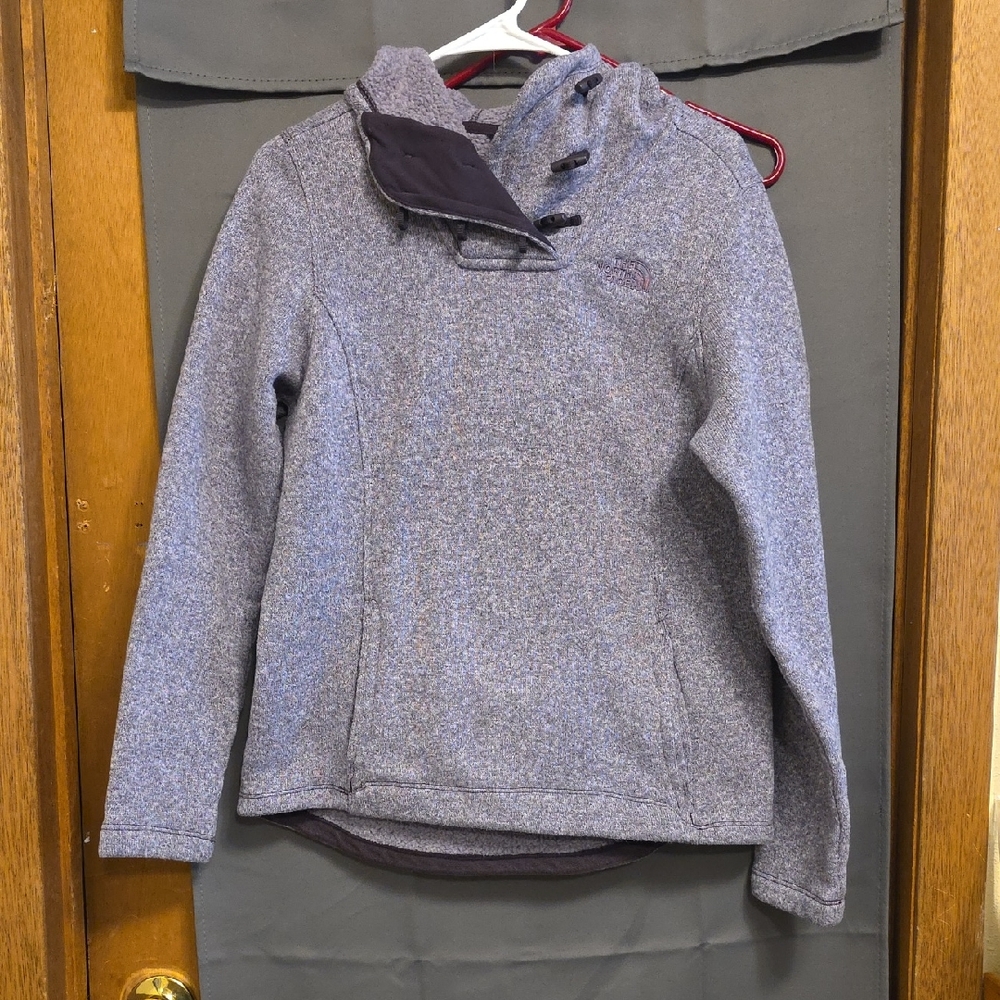 The North Face Women's Heathered Gray Cowl Neck Sweater